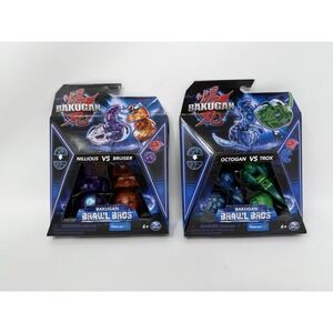 Bakugan‎ Brawl Bros Lot Of 2 New Octagon Trox Nellious Bruiser